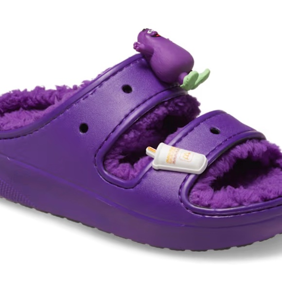 Grimace New With Tags Limited Edition Crocs Size Women’s size 10, 8 Purple - Picture 5 of 6